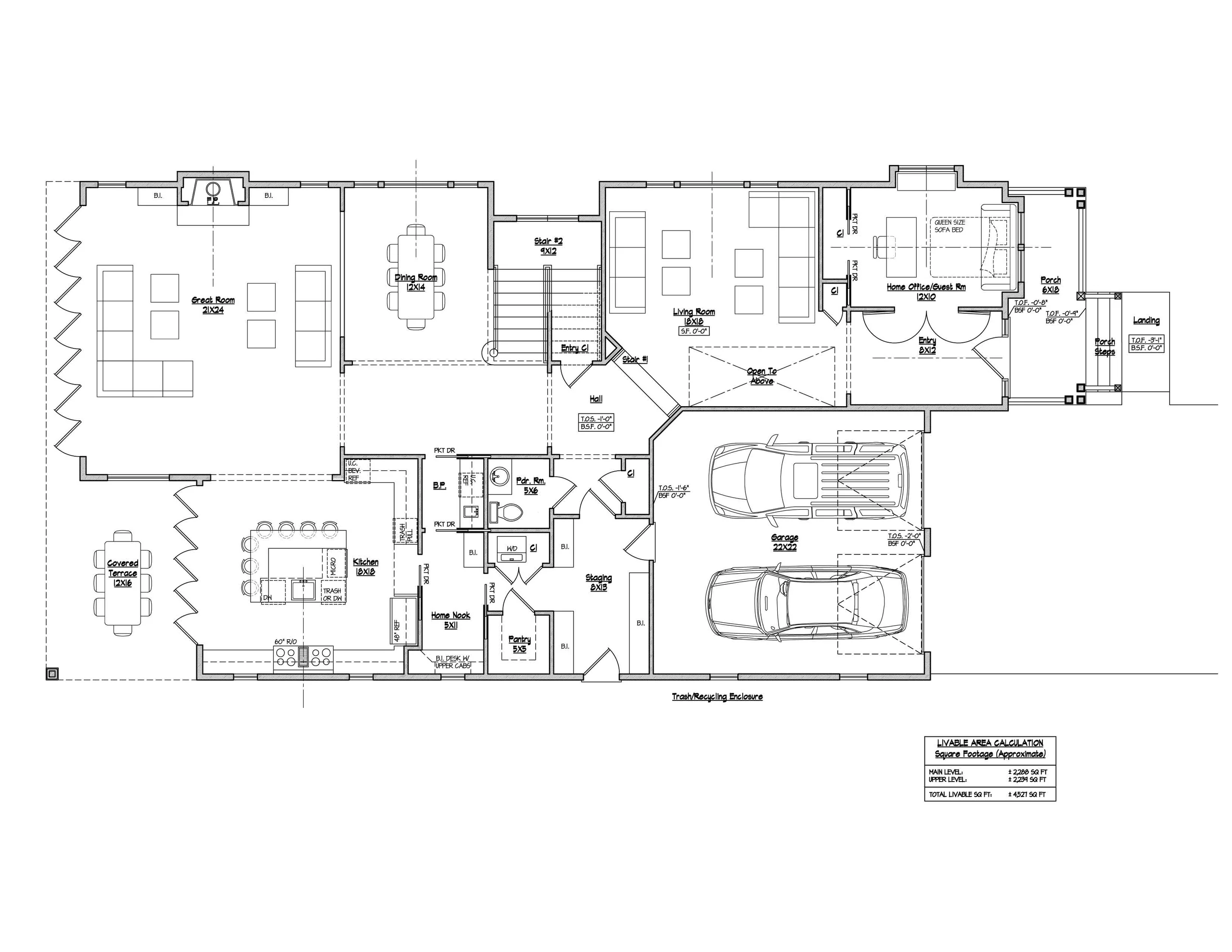 North of Montana &mdash; Floor Plan